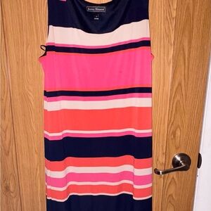 Jessica Howard Women's Vibrant Striped Midi Dress